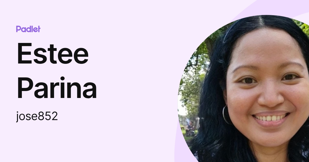 Jose Cristina Parina (jose852) profile | Padlet