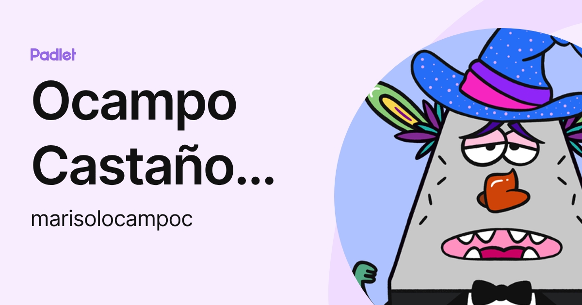 Ocampo Castaño Marisol (marisolocampoc) profile | Padlet