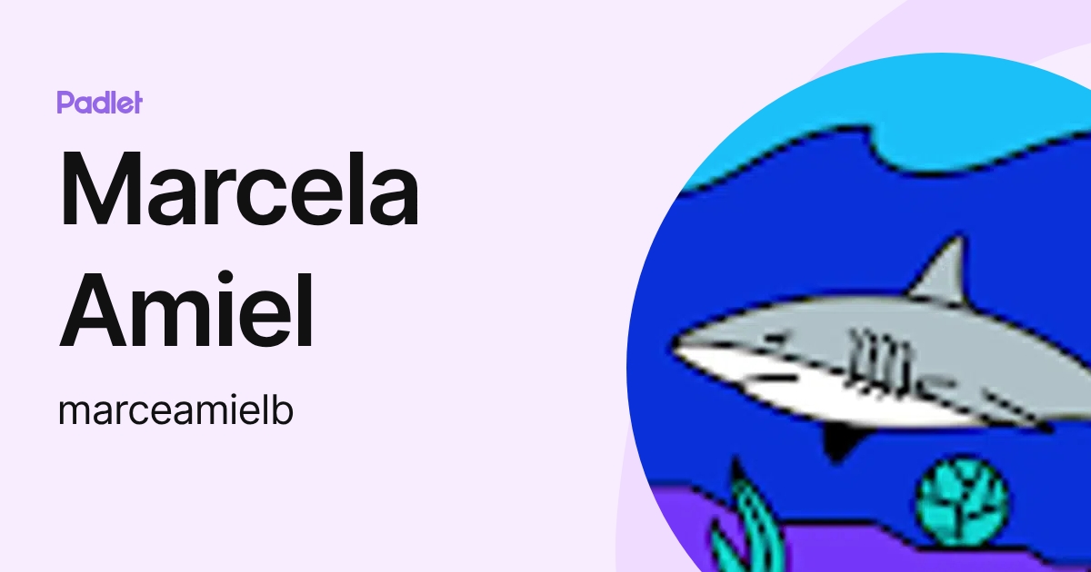 Marcela Amiel (marceamielb) profile | Padlet