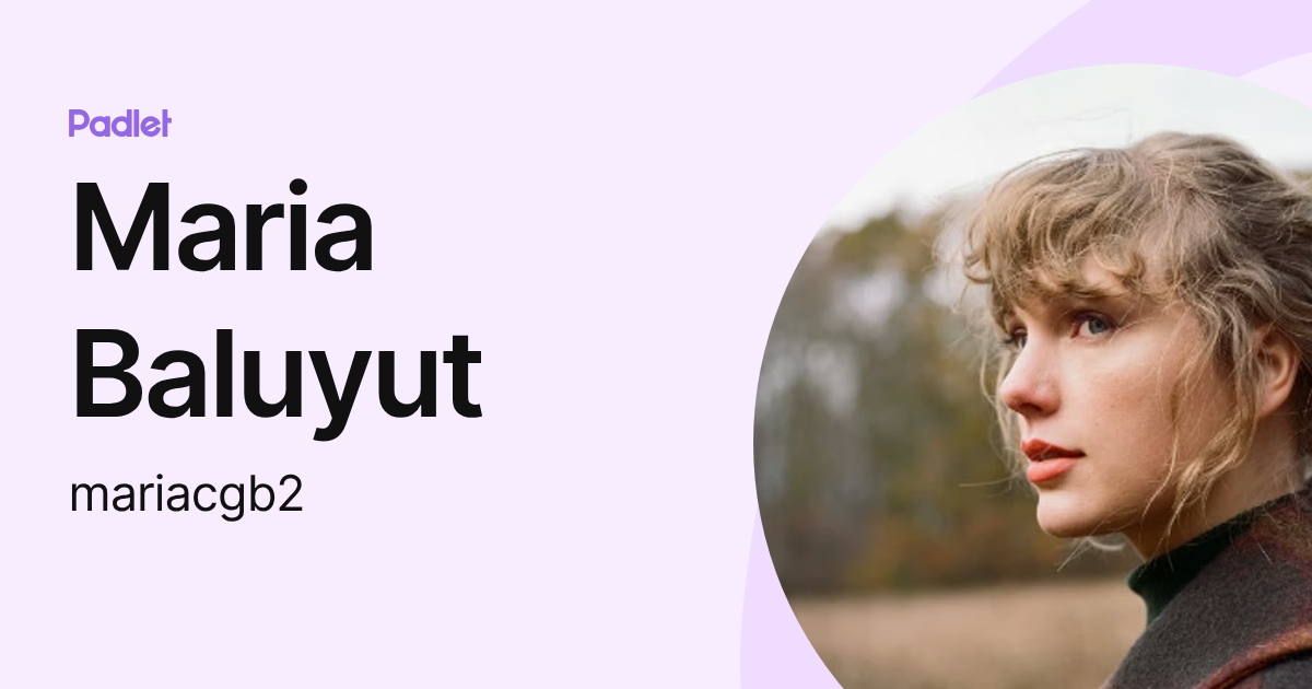 Maria Baluyut (mariacgb2) profile | Padlet