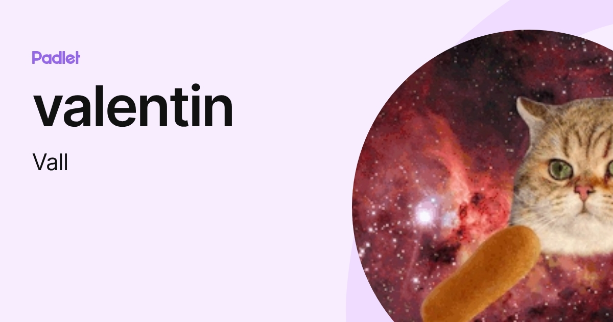 valentin (Vall) profile | Padlet