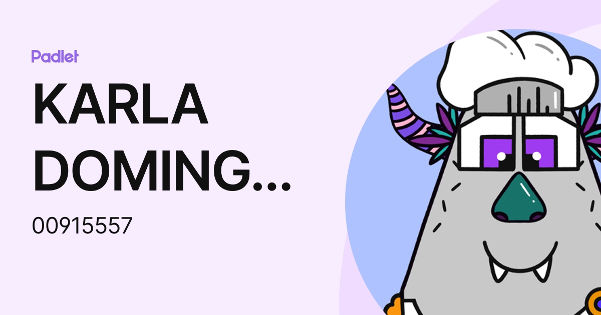 KARLA DOMINGA LOPEZ GUZMAN (00915557) profile | Padlet