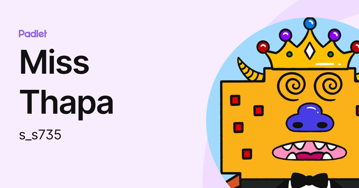 Miss Thapa (s_s735) profile | Padlet