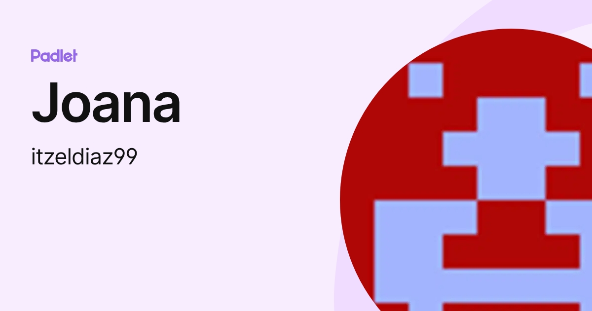 Joana (itzeldiaz99) profile | Padlet