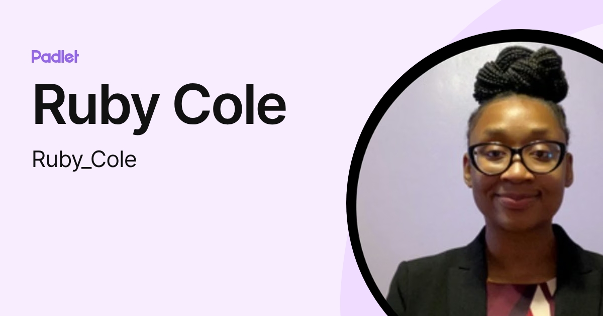 Ruby Cole (Ruby_Cole) profile | Padlet