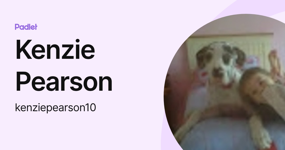 Kenzie Pearson (kenziepearson10) profile | Padlet