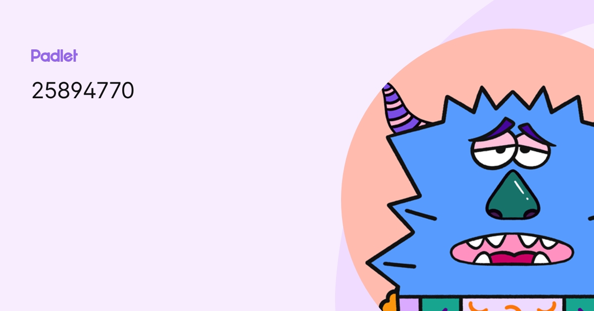 25894770 profile | Padlet