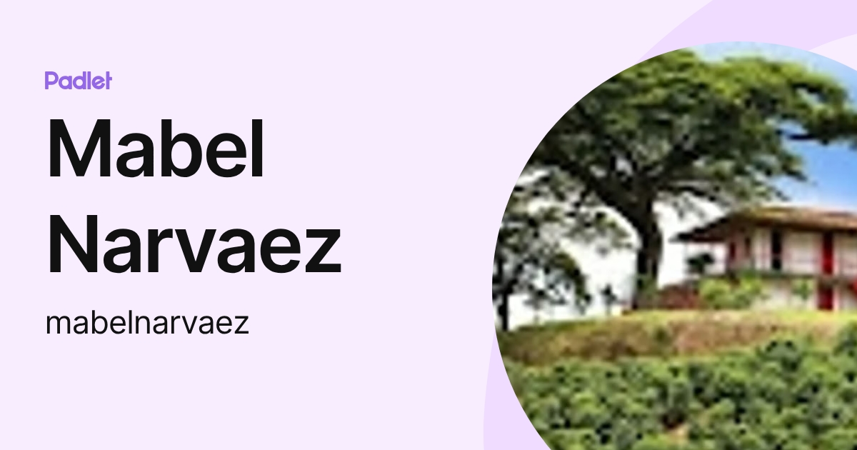 Mabel Narvaez (mabelnarvaez) profile | Padlet