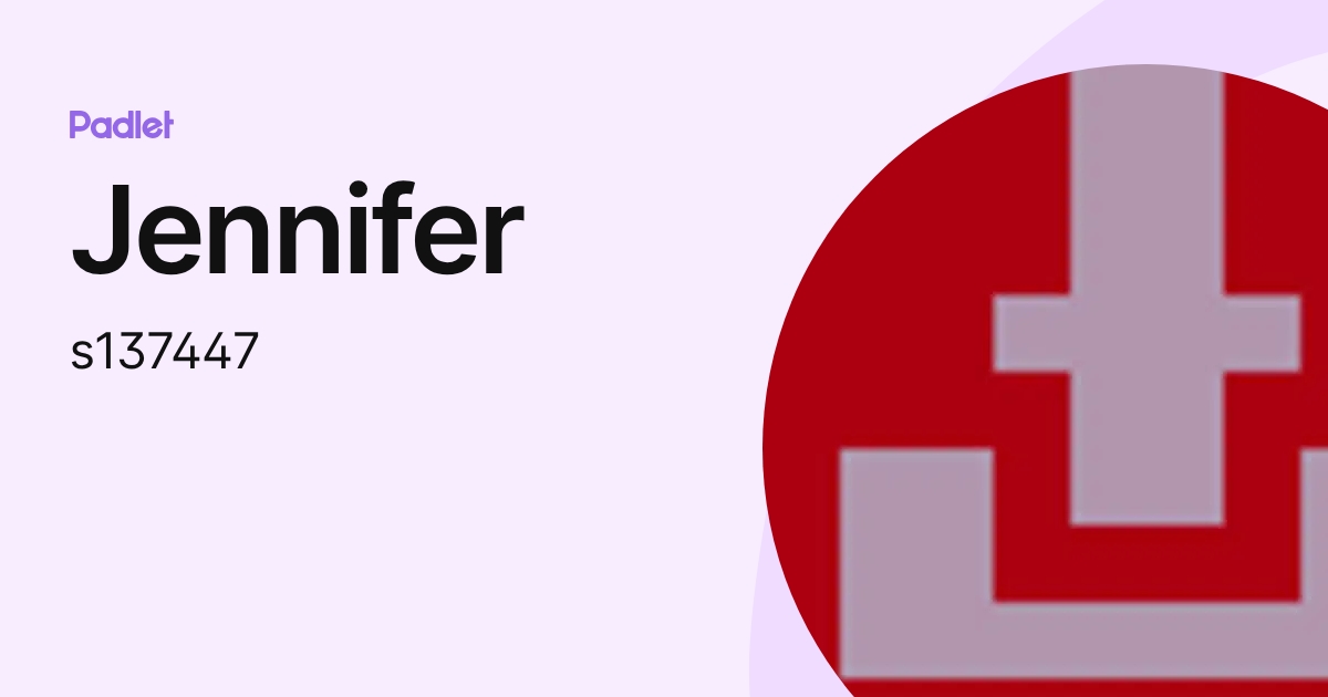 Jennifer (s137447) profile | Padlet