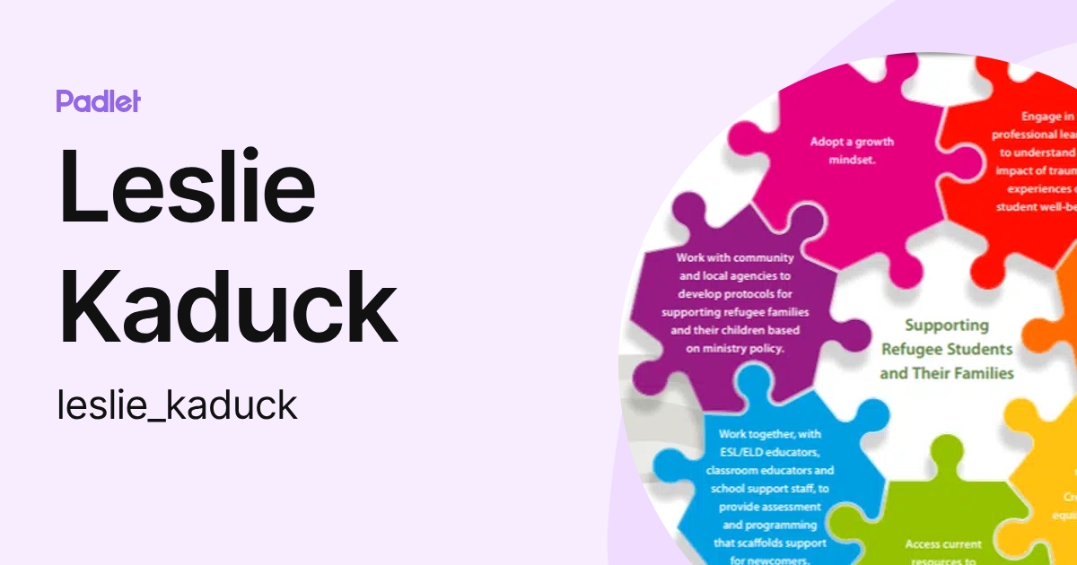 Leslie Kaduck (leslie_kaduck) profile | Padlet