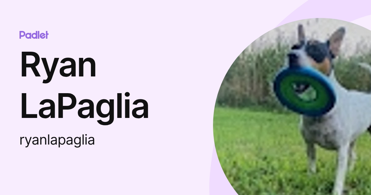 Ryan LaPaglia (ryanlapaglia) profile | Padlet