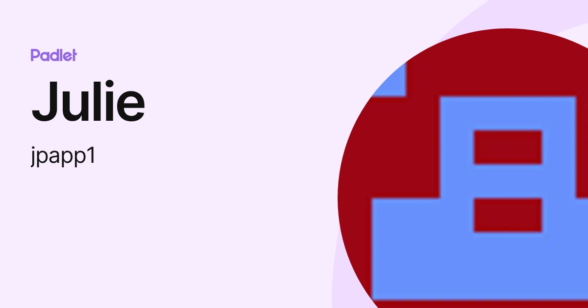 Julie (jpapp1) profile | Padlet