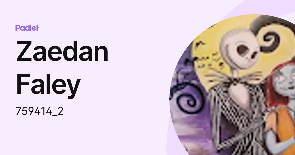 Zaedan Faley (759414_2) profile | Padlet