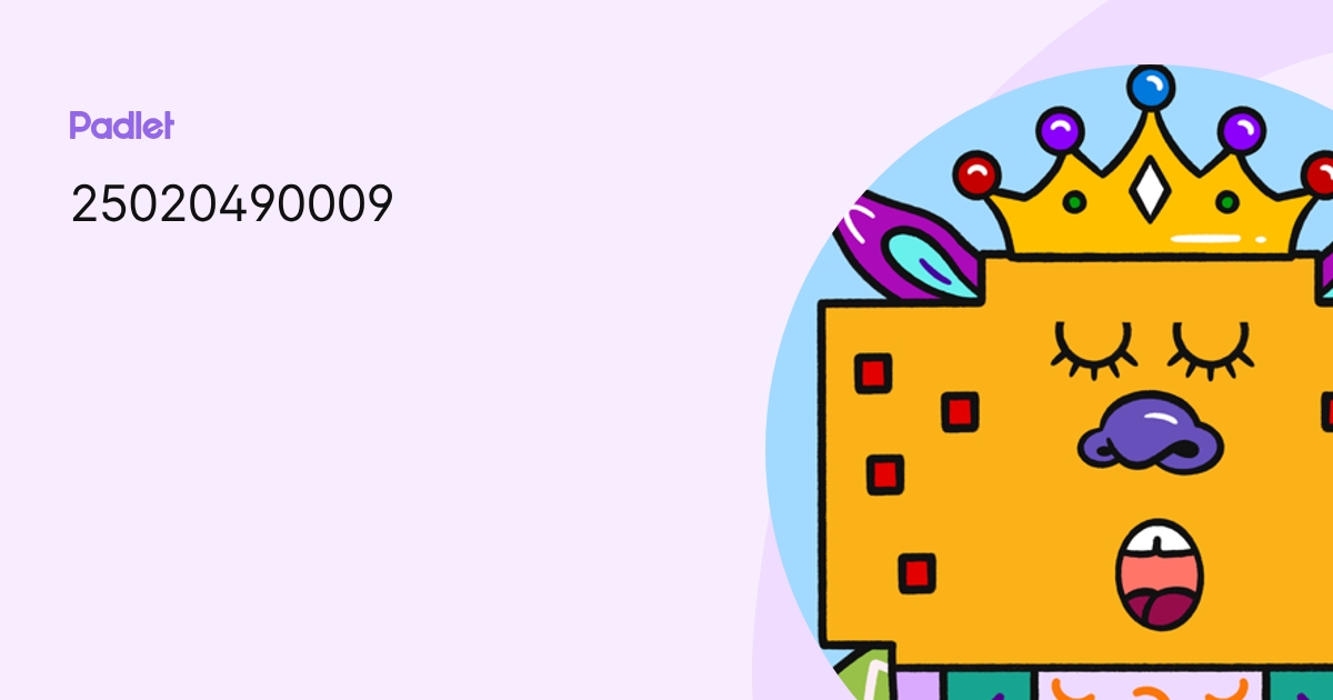 25020490009 profile | Padlet