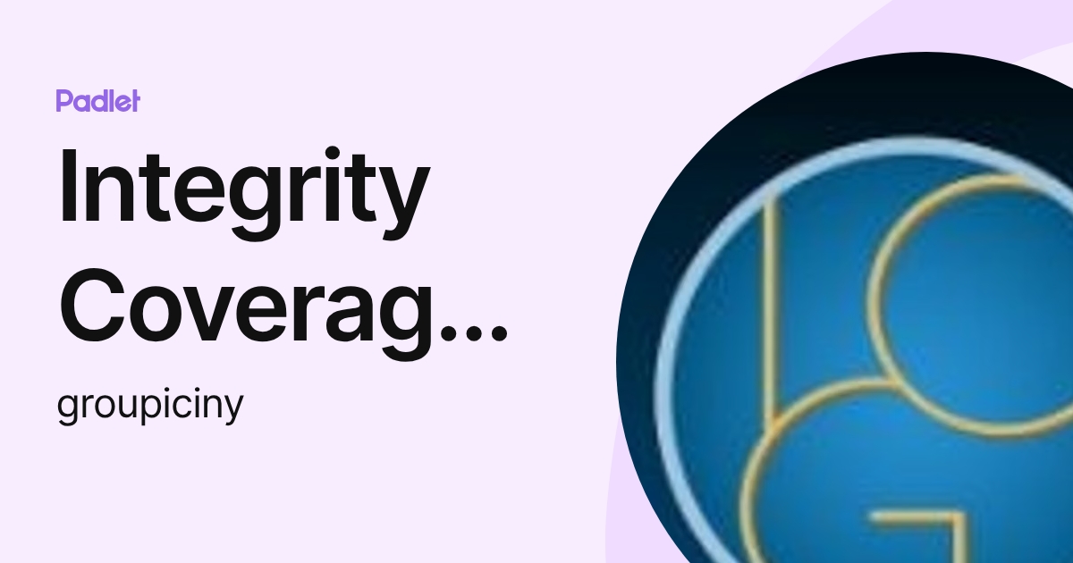 Integrity Coverage Group Inc (groupiciny) profile | Padlet