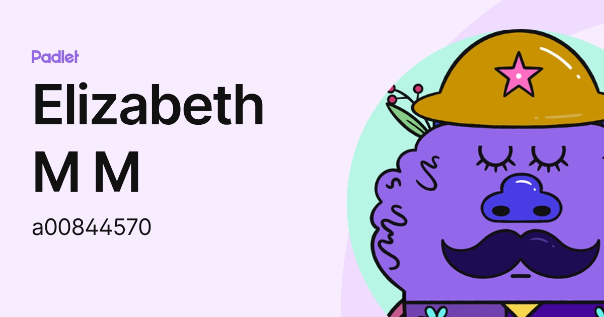 Elizabeth M M (a00844570) profile | Padlet