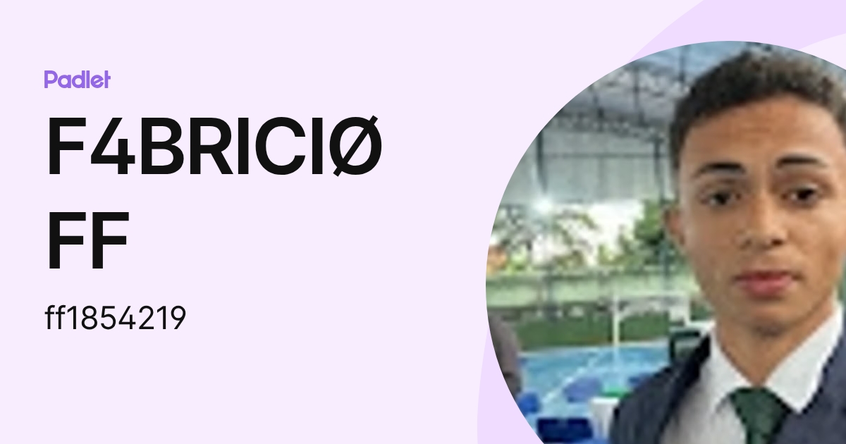 F4BRICIØ FF (ff1854219) profile | Padlet