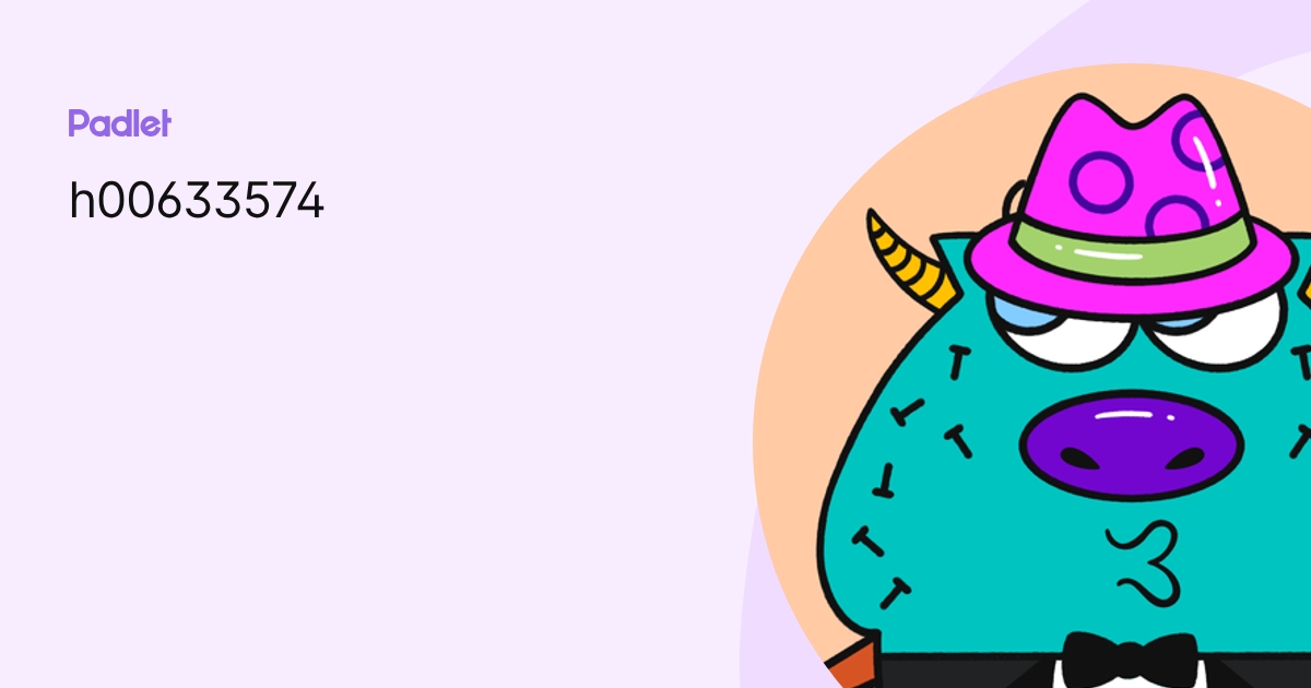 h00633574 profile | Padlet