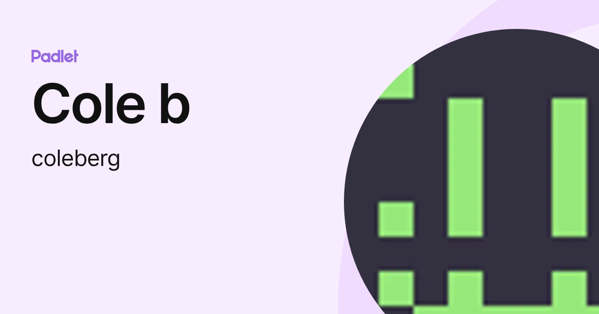 Cole b (coleberg) profile | Padlet