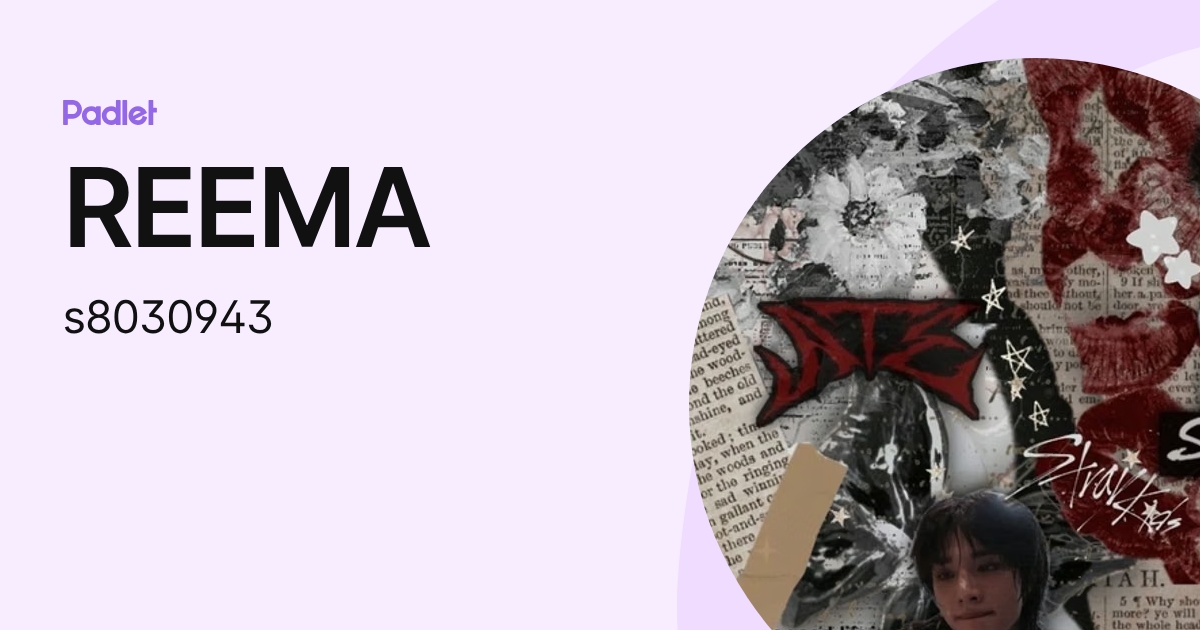 REEMA (s8030943) profile | Padlet