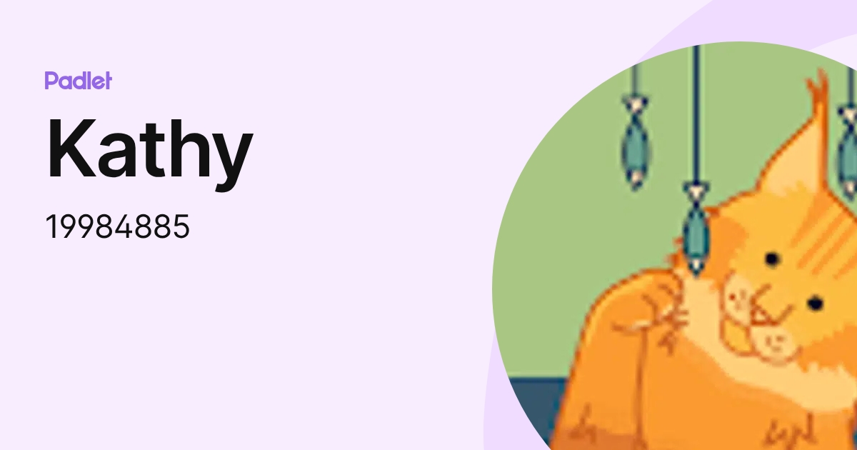 Kathy (19984885) profile | Padlet