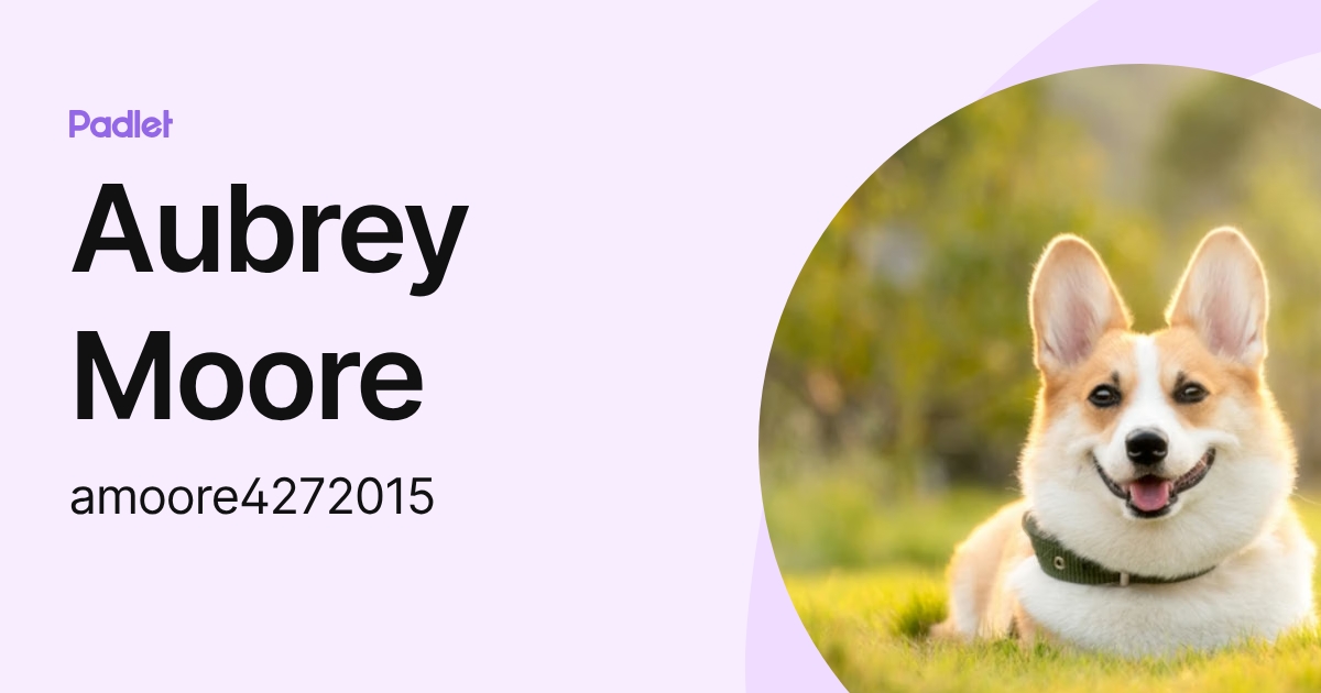Aubrey Moore (amoore4272015) profile | Padlet