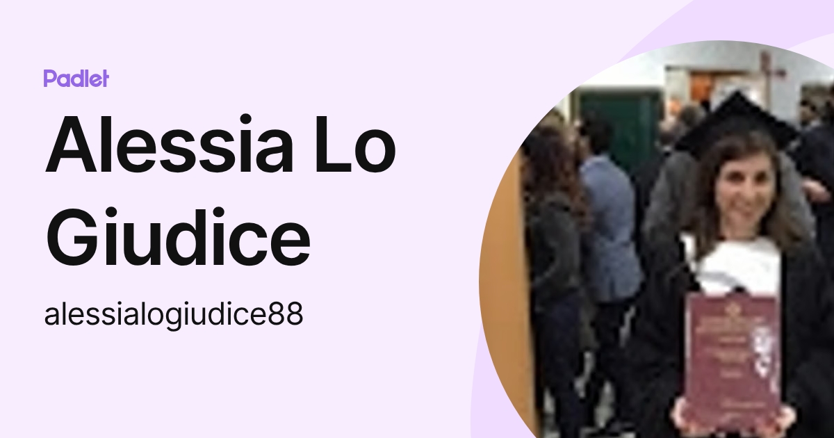 Alessia Lo Giudice (alessialogiudice88) profile | Padlet