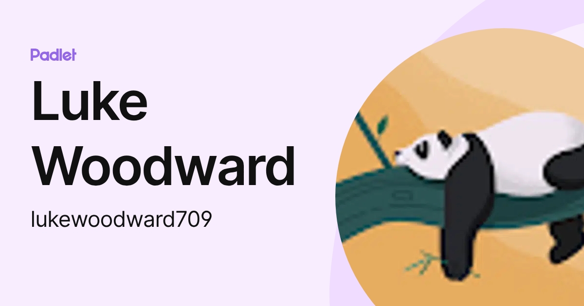 Luke Woodward (lukewoodward709) profile | Padlet
