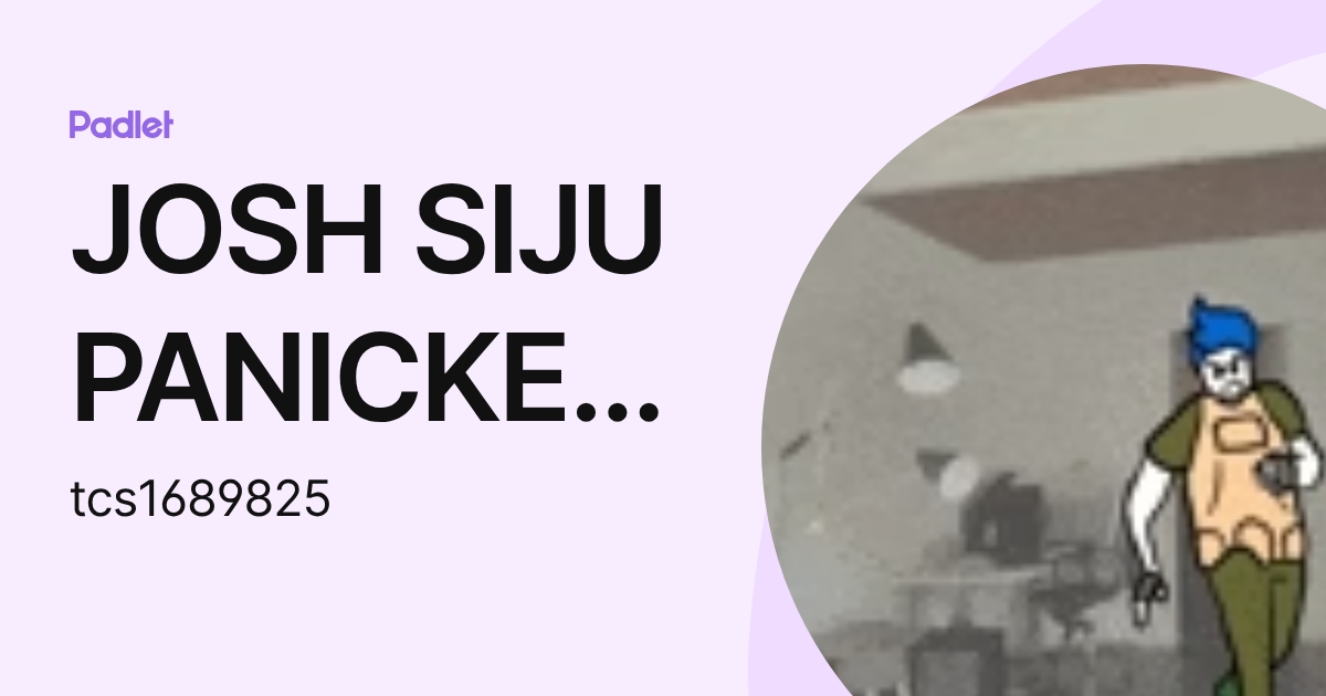 JOSH SIJU PANICKER - (tcs1689825) profile | Padlet