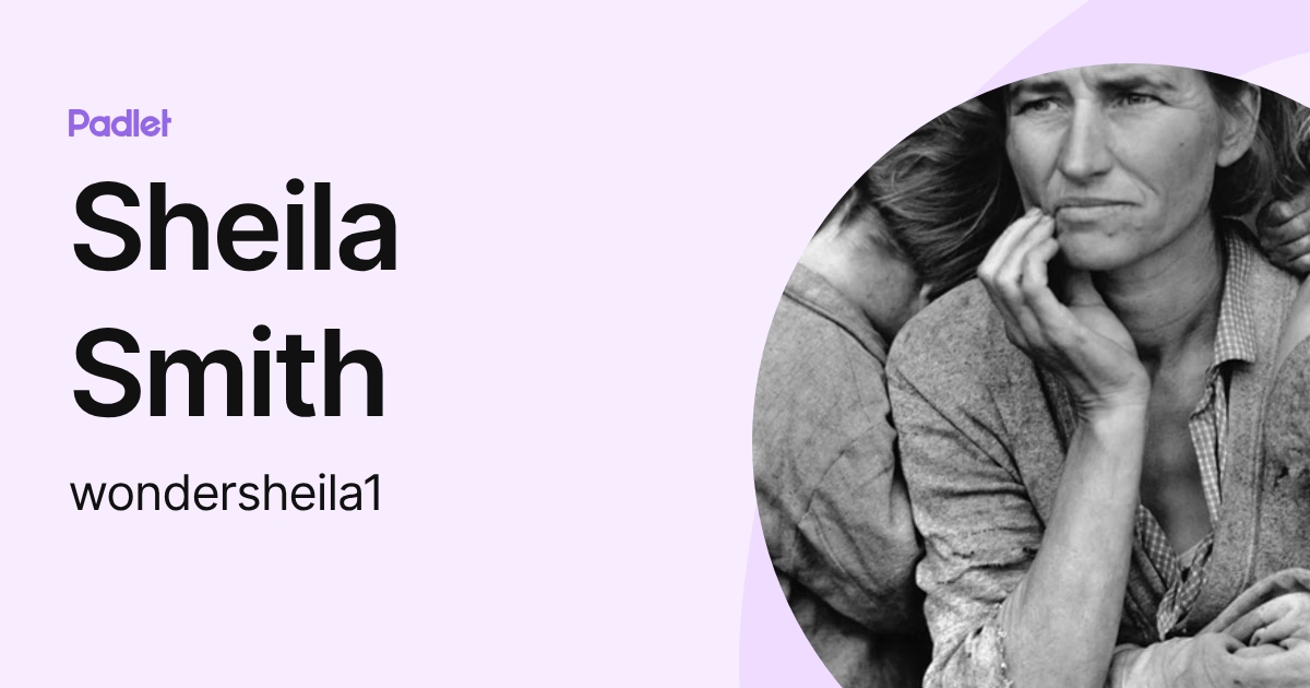Sheila Smith (wondersheila1) profile | Padlet
