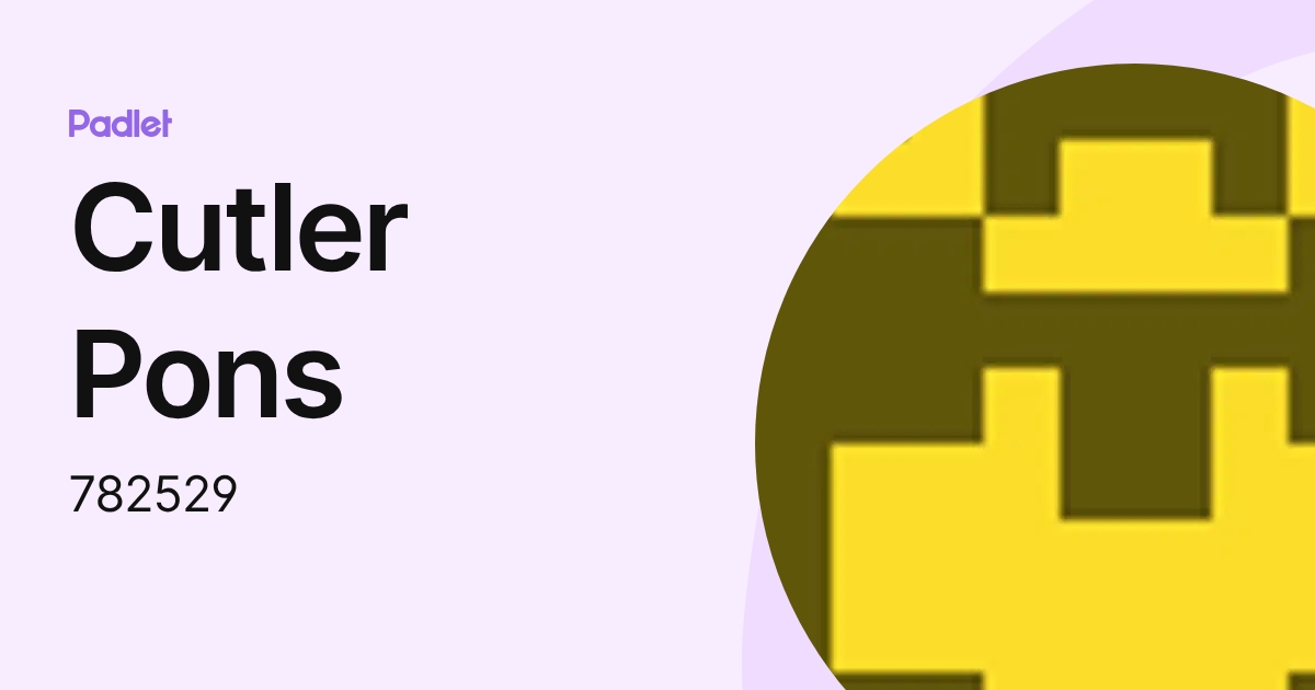 Cutler Pons (782529) profile | Padlet