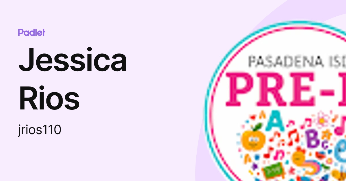 Jessica Rios (jrios110) profile | Padlet