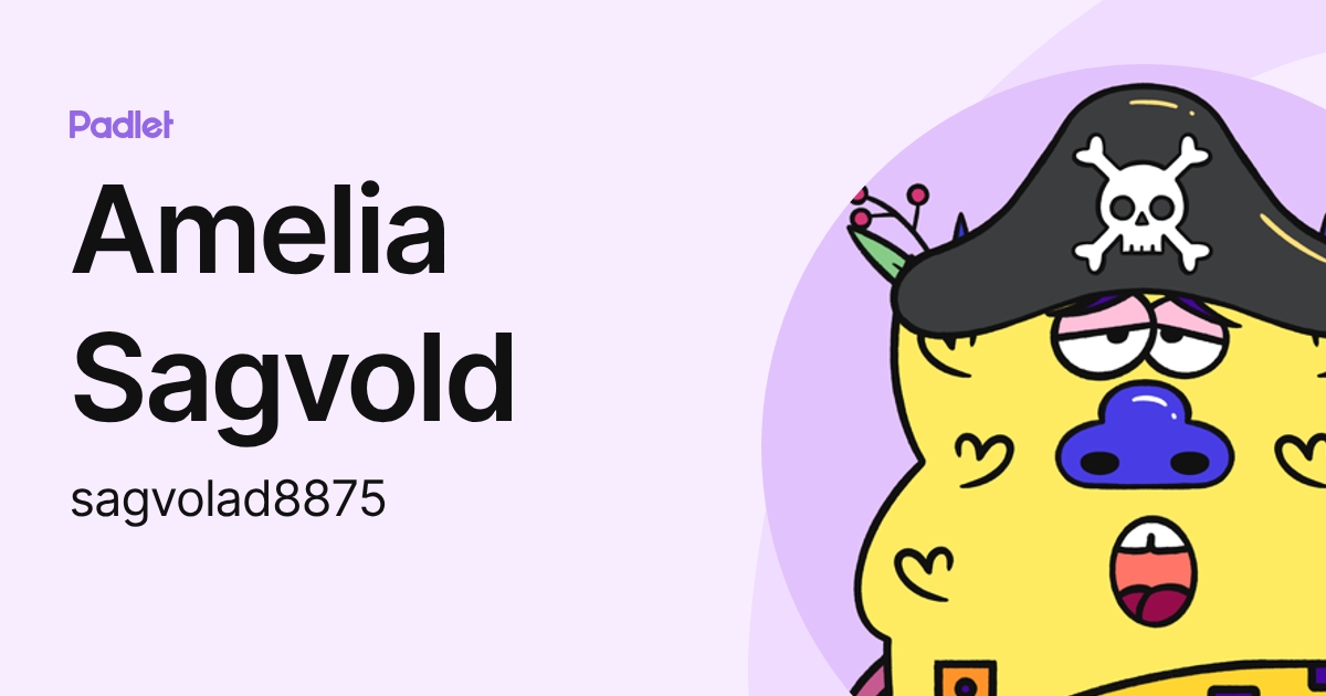 Amelia Sagvold (sagvolad8875) profile | Padlet