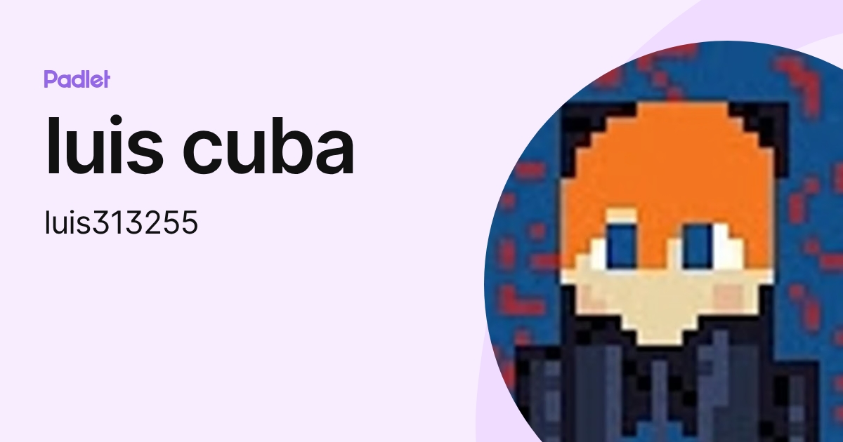 luis cuba (luis313255) profile | Padlet