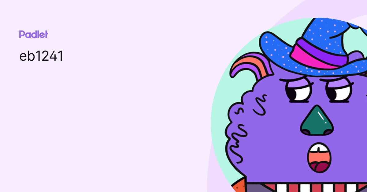 eb1241 profile | Padlet