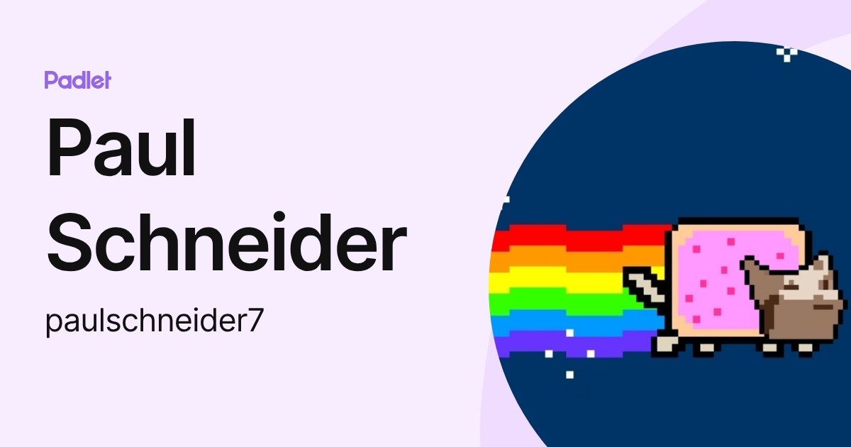 Paul Schneider (paulschneider7) profile | Padlet
