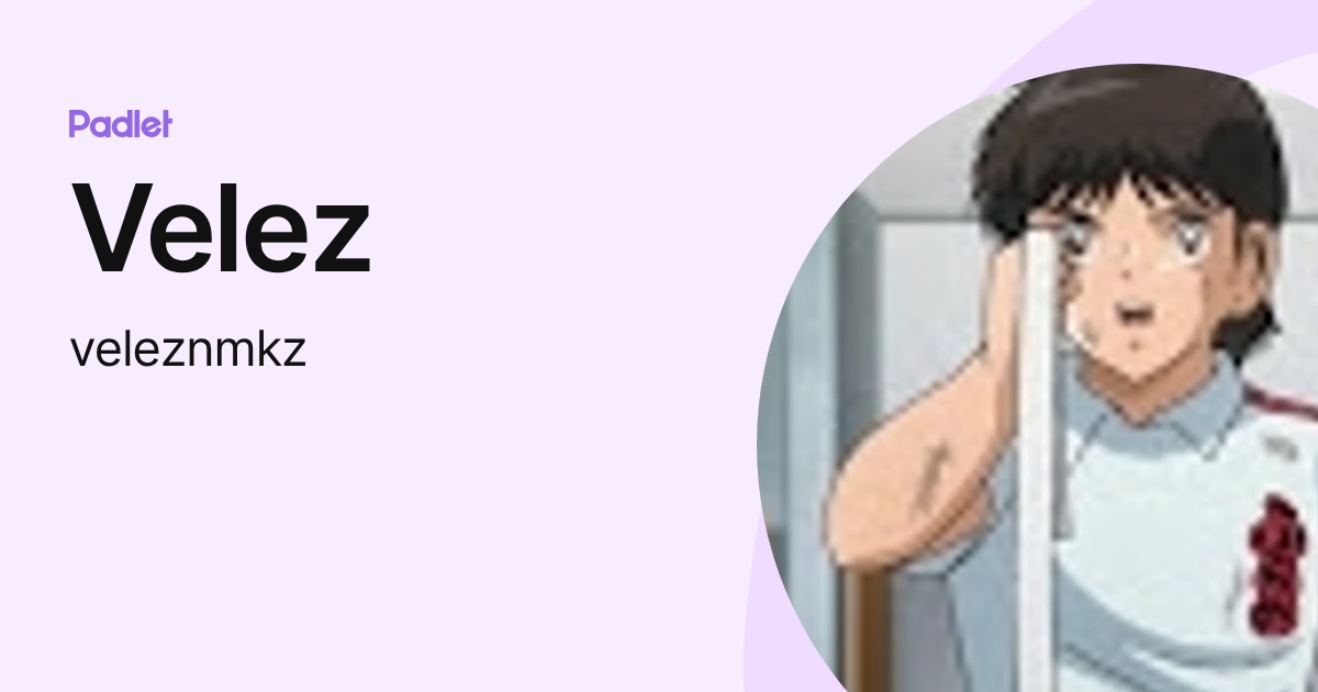 Velez (veleznmkz) profile | Padlet