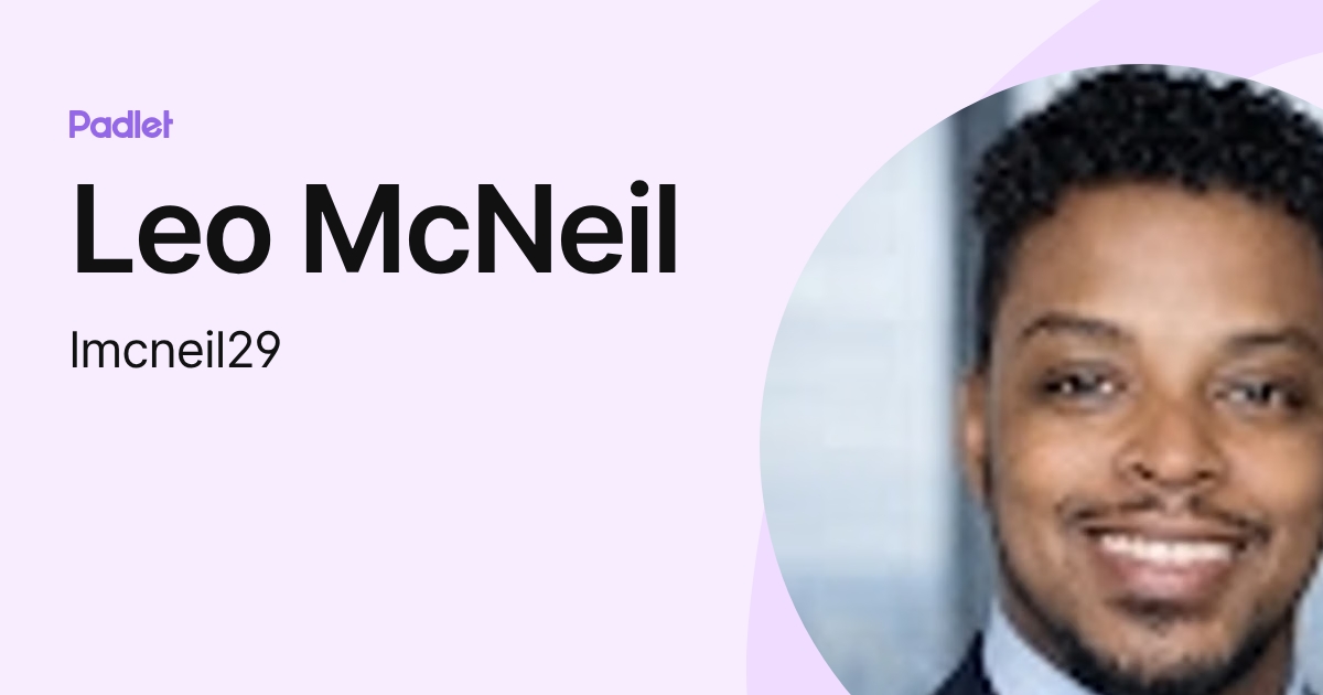 Leo McNeil (lmcneil29) profile | Padlet