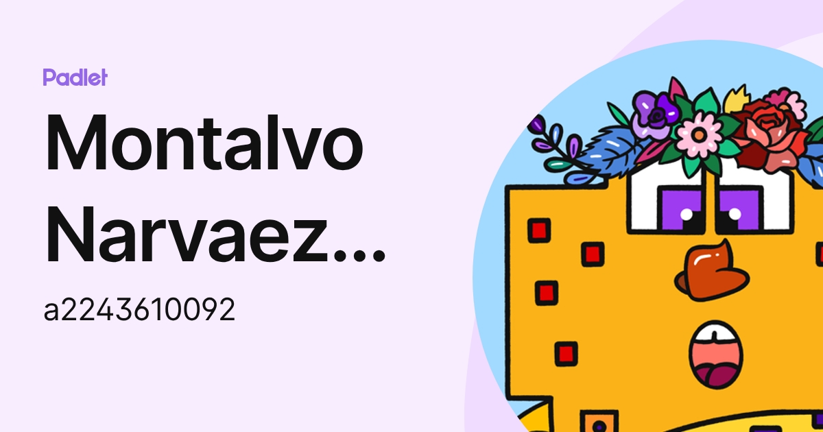 Montalvo Narvaez Brenda Yamileth (a2243610092) profile | Padlet