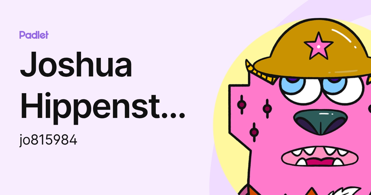 Joshua Hippensteel (jo815984) profile | Padlet
