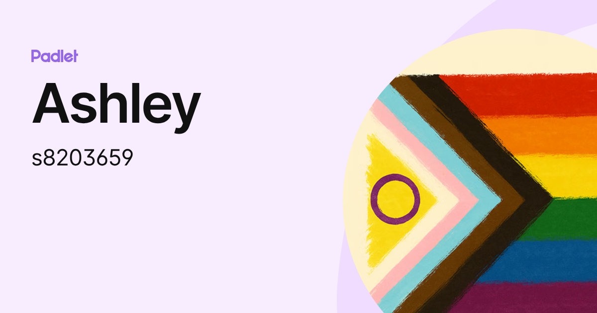 Ashley (s8203659) profile | Padlet