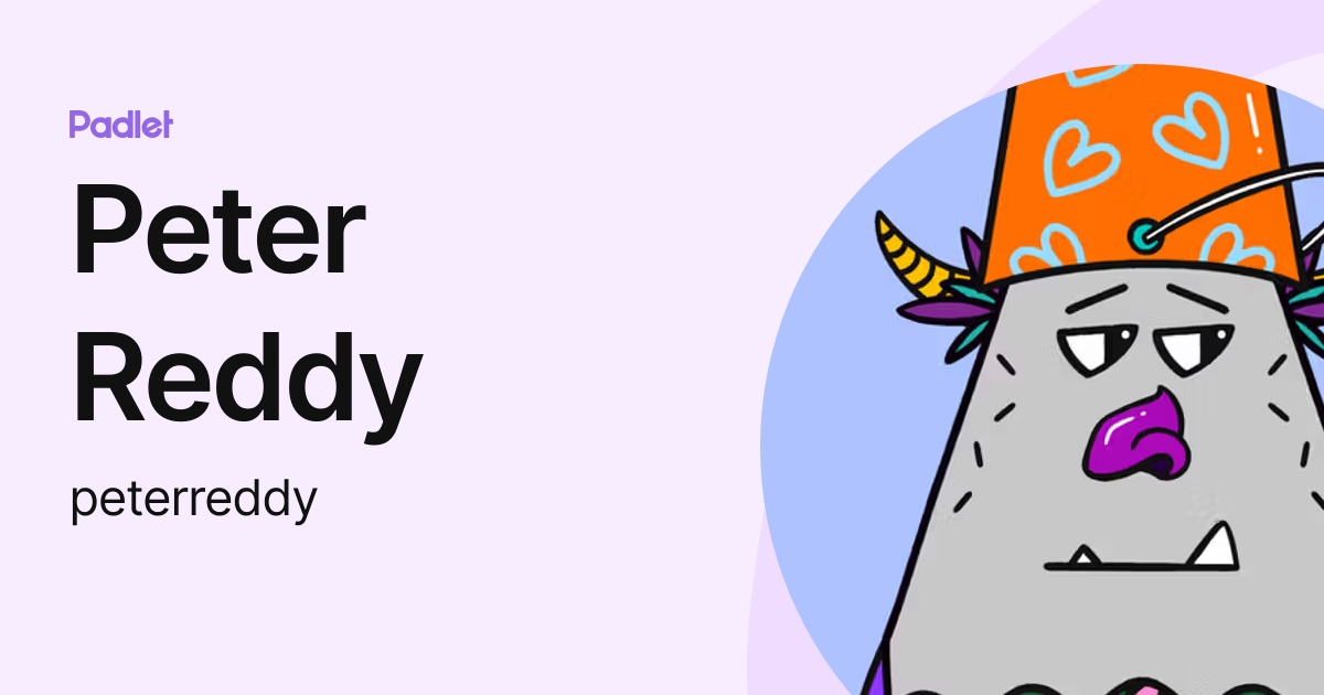 Peter Reddy (peterreddy) profile | Padlet