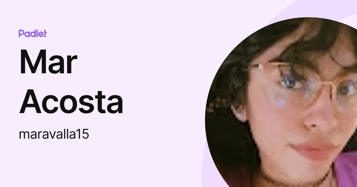 Mar Acosta (maravalla15) profile | Padlet