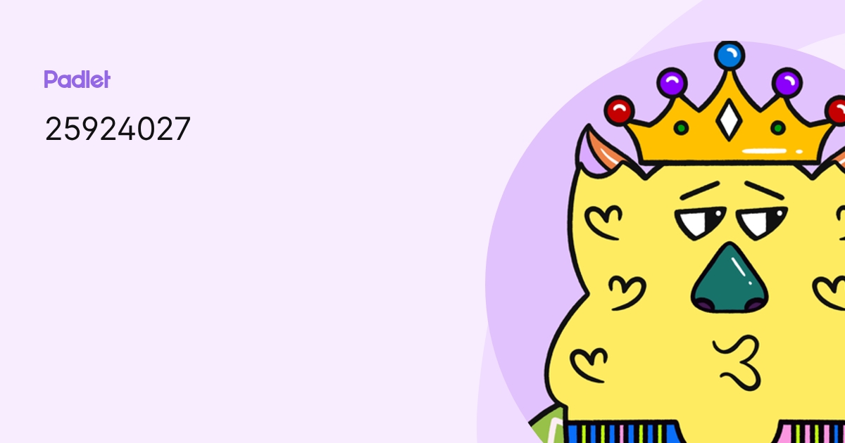 25924027 profile | Padlet