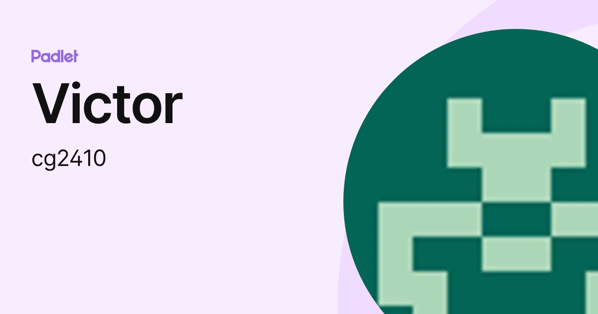Victor (cg2410) profile | Padlet