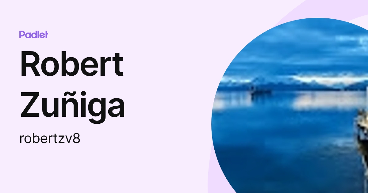 Robert Zuñiga (robertzv8) profile | Padlet