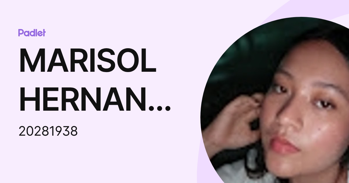 MARISOL HERNANDEZ SALAZAR (20281938) profile | Padlet