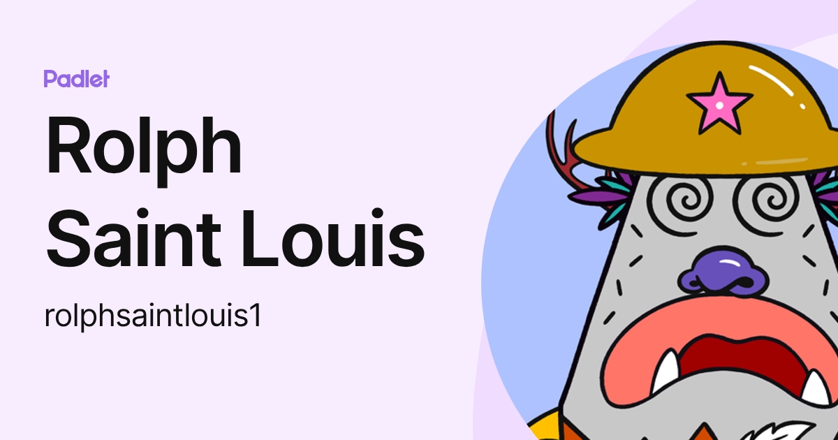 Rolph Saint Louis (rolphsaintlouis1) profile | Padlet