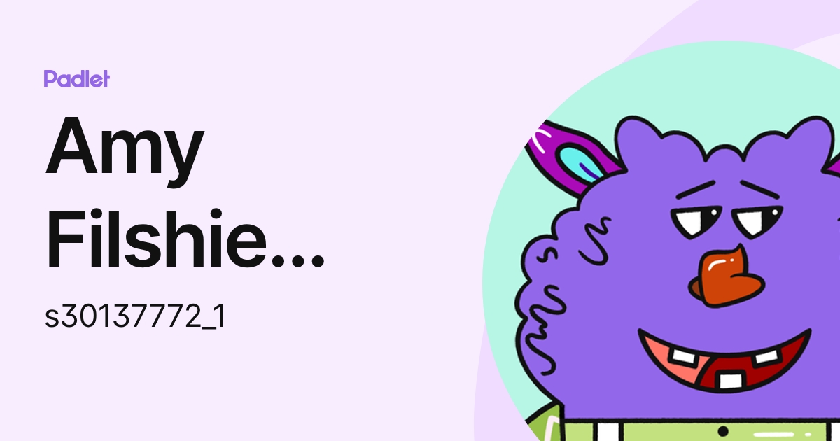 Amy Filshie S30137772 (Aberdeen Student) (s30137772_1) profile | Padlet