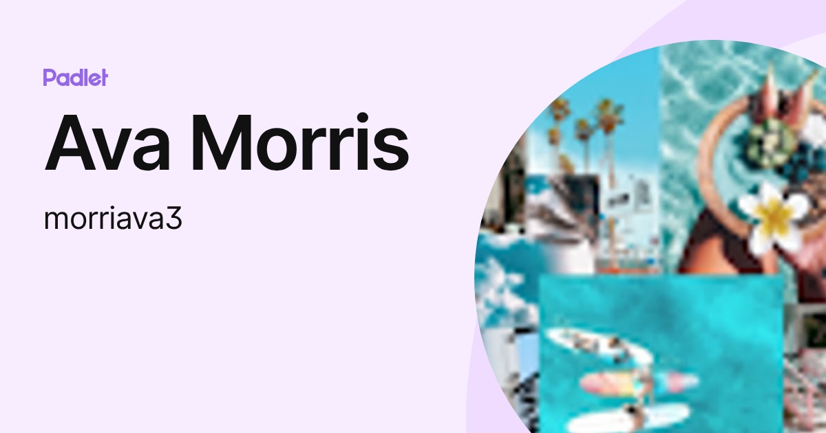 Ava Morris (morriava3) profile | Padlet